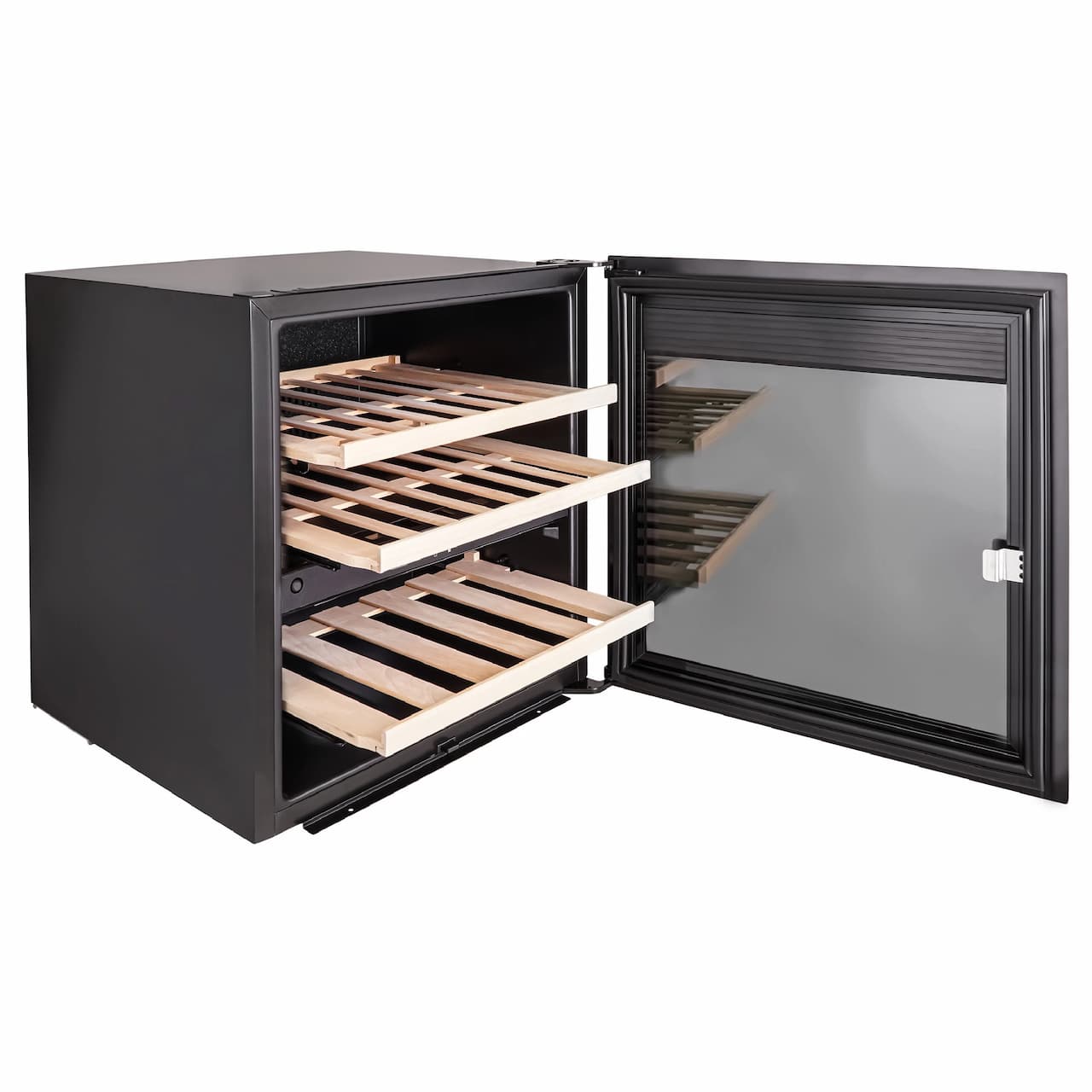 Винный шкаф KORTING Черное стекло KFW 604 DB GN