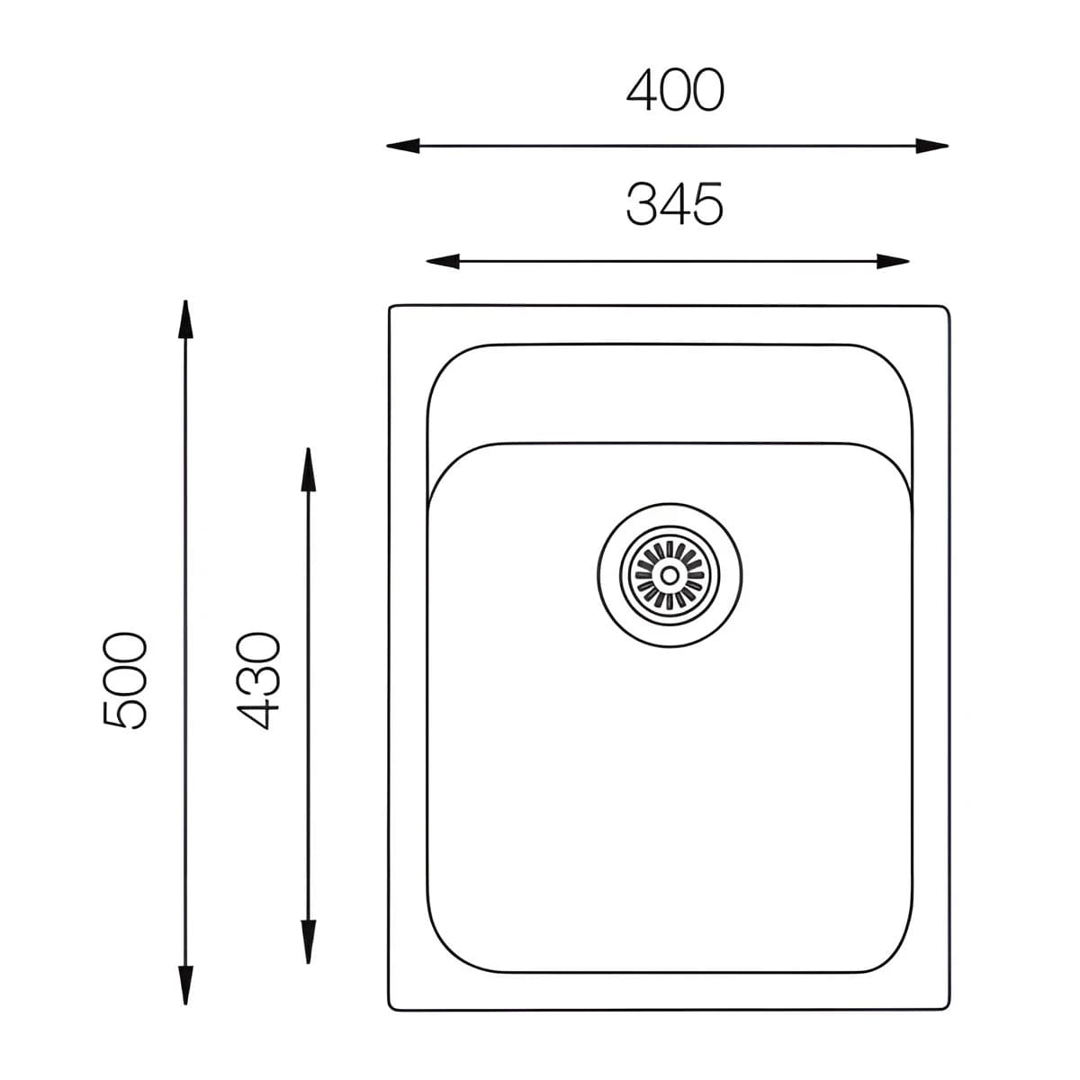Мойка TOPZERO Beach Bonnie 400.500-58
