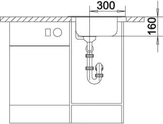 Мойка BLANCO Нержавеющая сталь TIPO 45 С