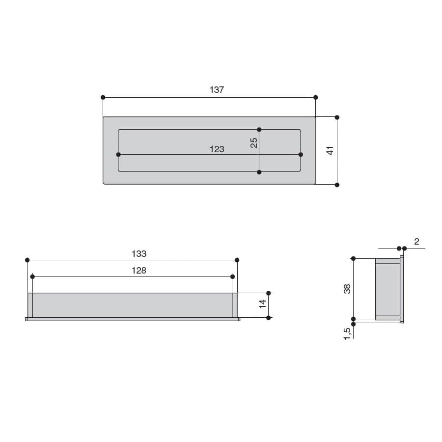 Ручка врезная MAKMART Белый матовый 8.1183.0128.0270-0270