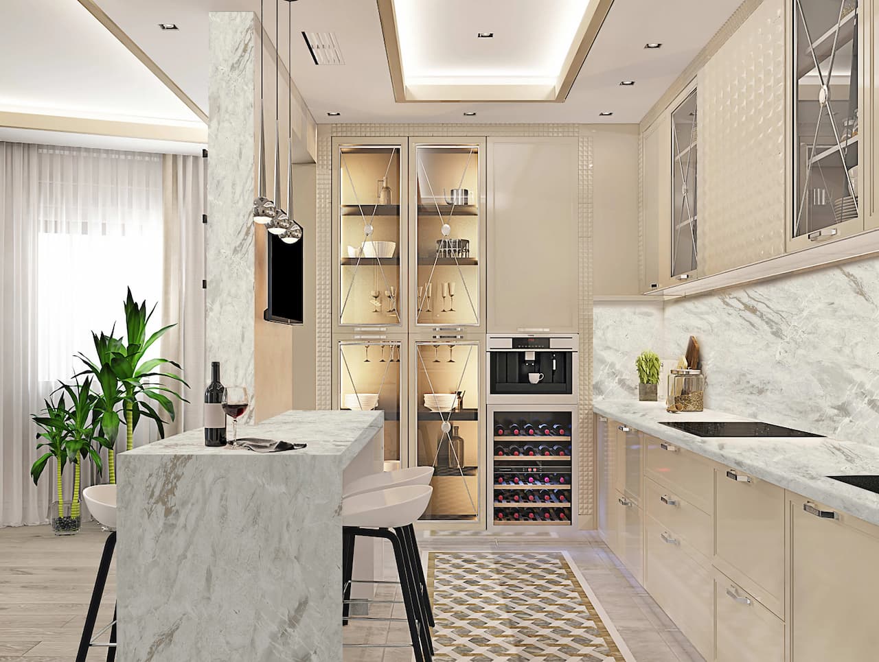 Кромка с/к 45 мм КЕДР Мрамор Алексис 7772/S