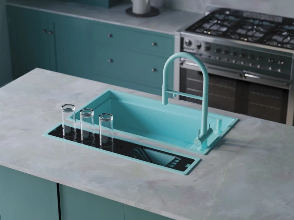 Смеситель с фильтром OMOIKIRI Нержавеющая сталь Kanto-BN-WH