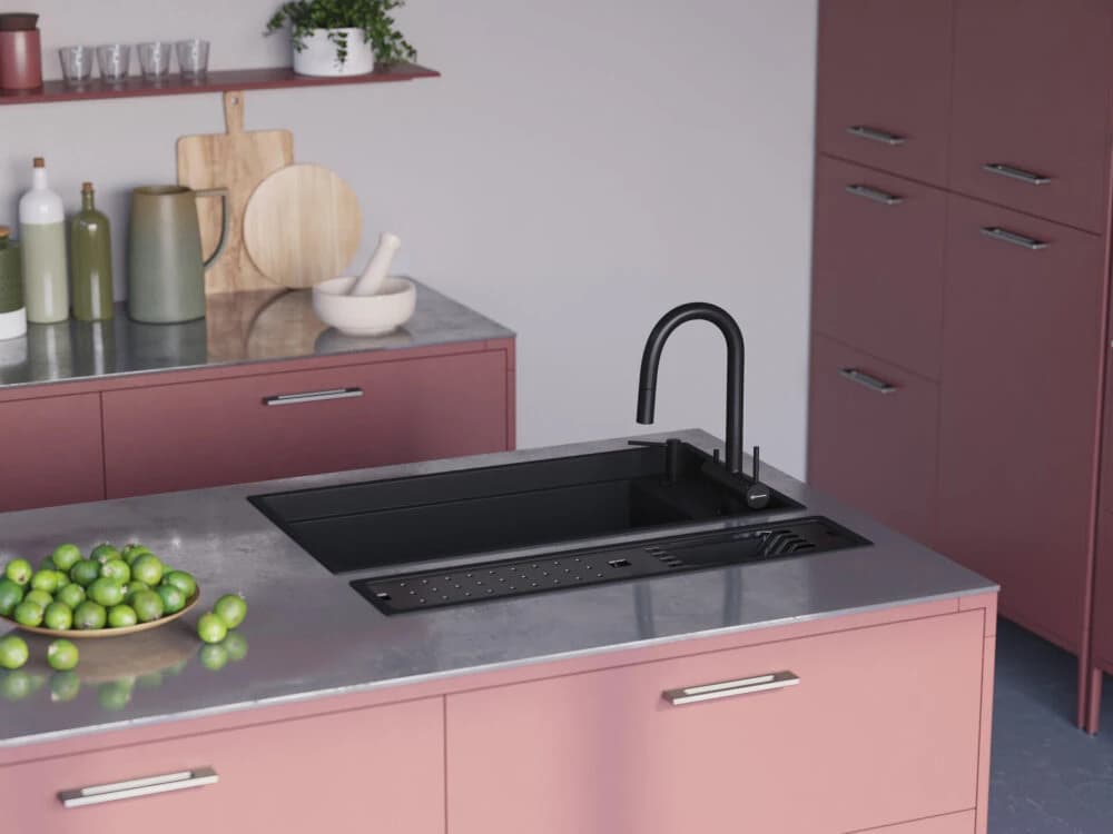 Смеситель с фильтром OMOIKIRI Нержавеющая сталь Akita-S-BN