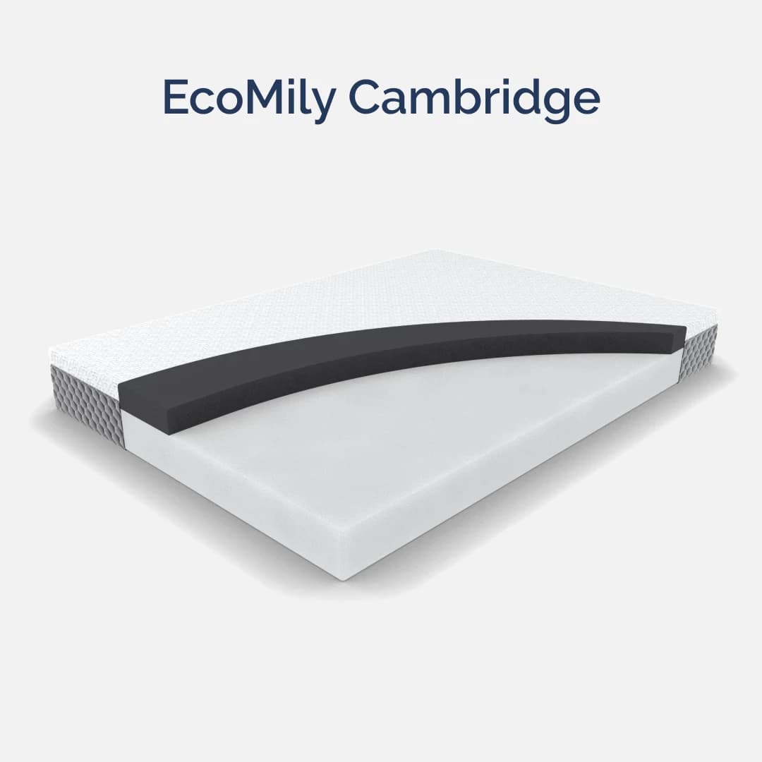 Матрас ортопедический двуспальный 1900х2000х220 мм ECOMILY Белый Cambridge