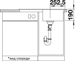 Мойка BLANCO Шампань LEGRA 45 S