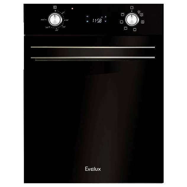 Духовой шкаф EVELUX Черное стекло EO 430 PВ