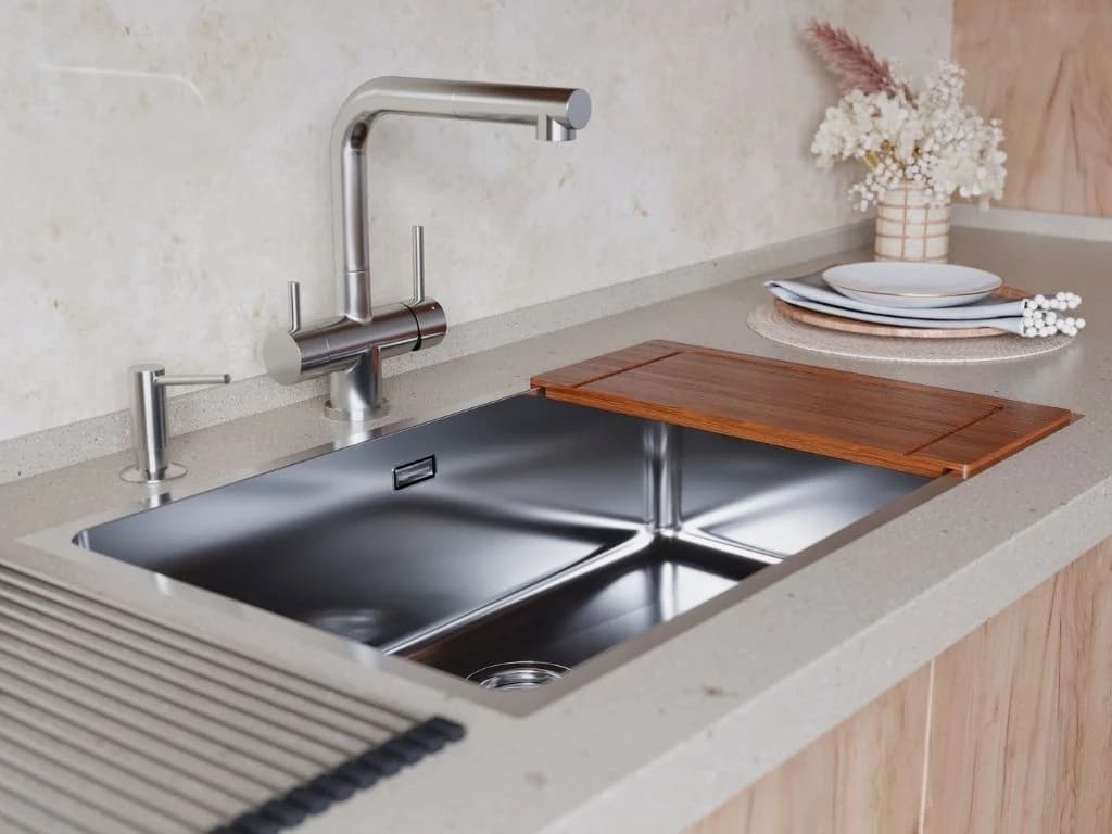 Смеситель OMOIKIRI Нержавеющая сталь Takamatsu-S-BN