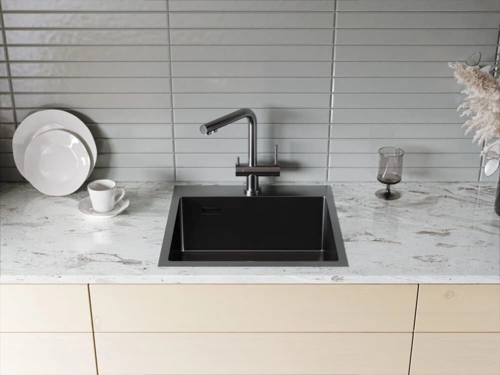 Смеситель OMOIKIRI Графитовый Nagano-GB