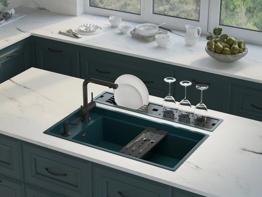 Мойка OMOIKIRI Графитовый Kinaru 86-U/I GB (УЦЕНКА)