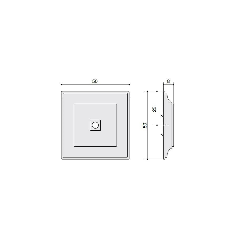 Ручка мебельная MAKMART Никель глянец SY3040 0050 PN
