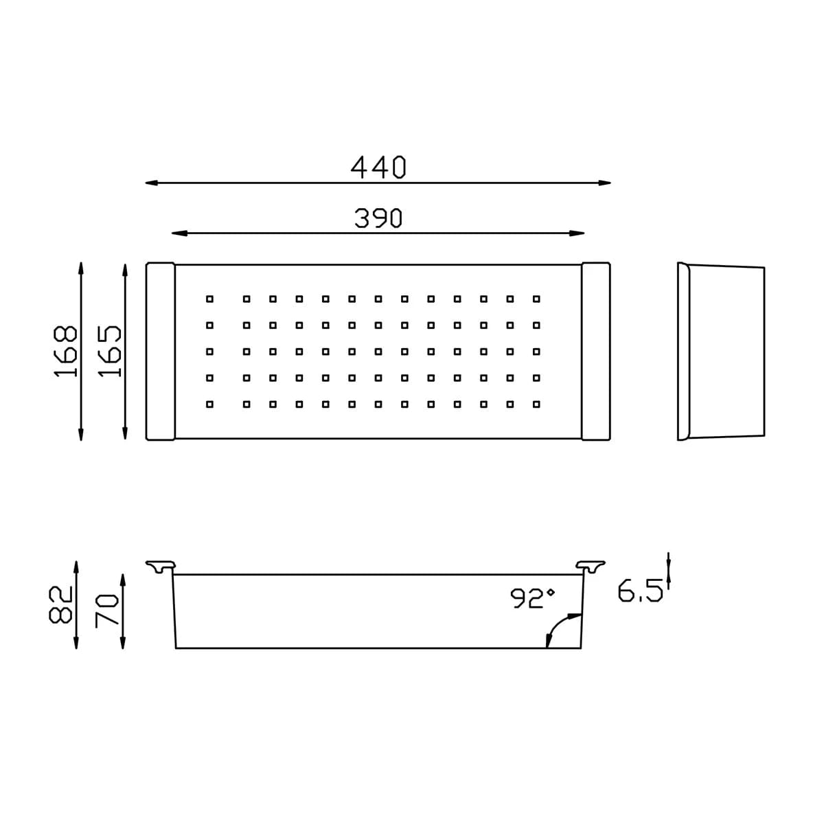 Коландер TOPZERO Нержавеющая сталь HCS 17.39