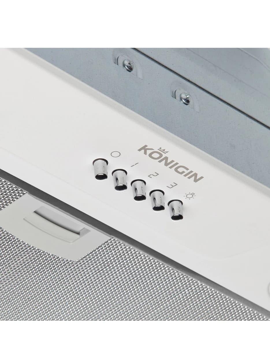 Вытяжка кухонная KONIGIN Белое стекло Skylark White 60