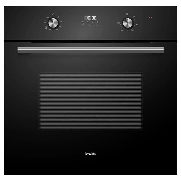 Духовой шкаф EVELUX Черное стекло EO 630 PB