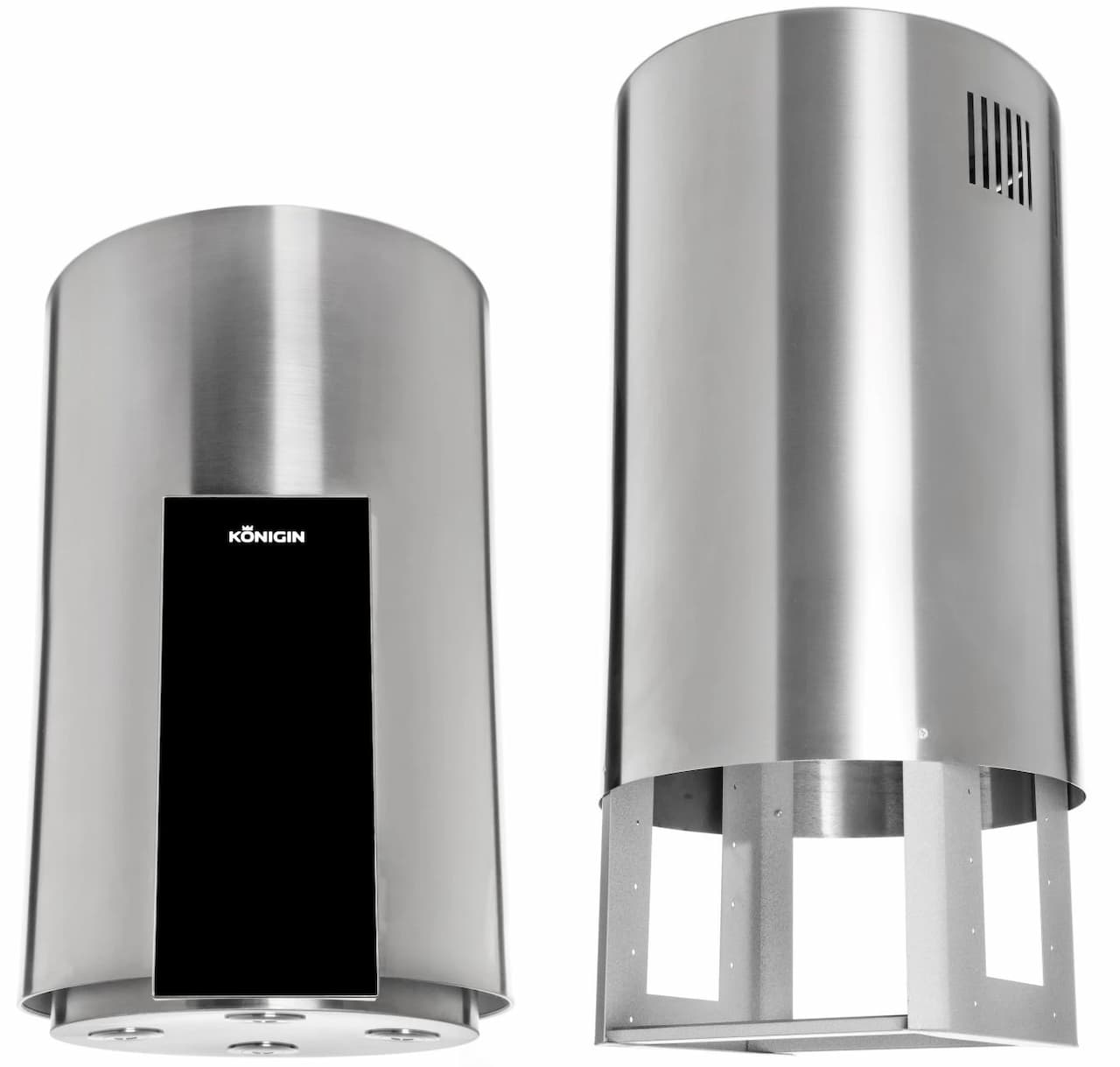 Вытяжка островная KONIGIN Нержавеющая сталь Equilibrium Steel Glass