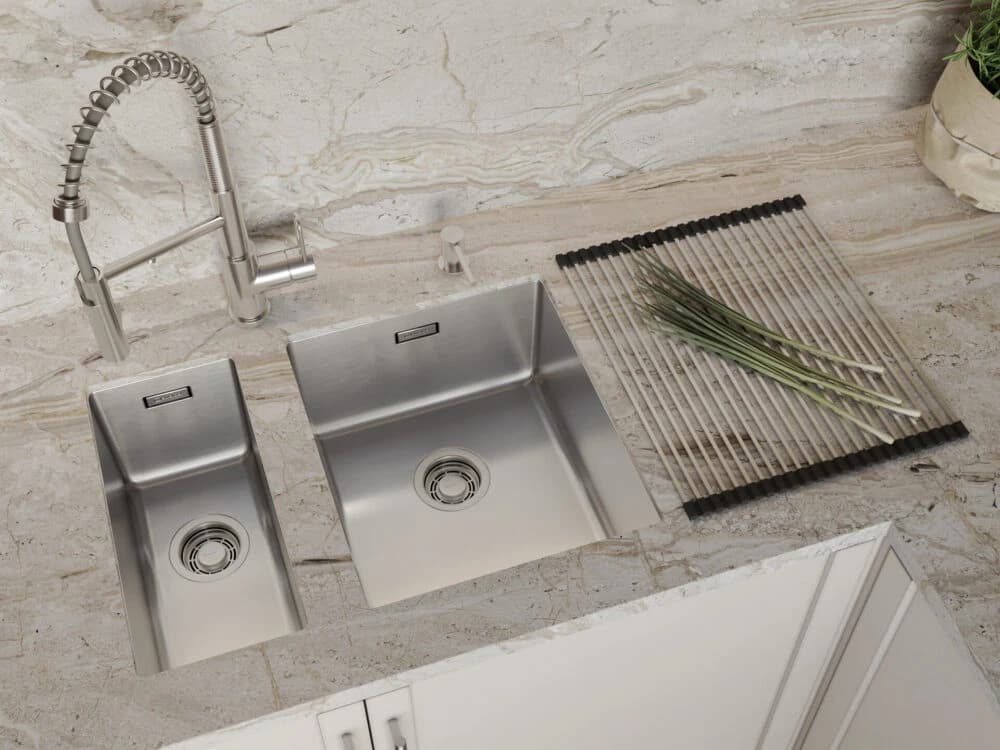 Смеситель OMOIKIRI Нержавеющая сталь Mikawa 2 Plus-SB-BN