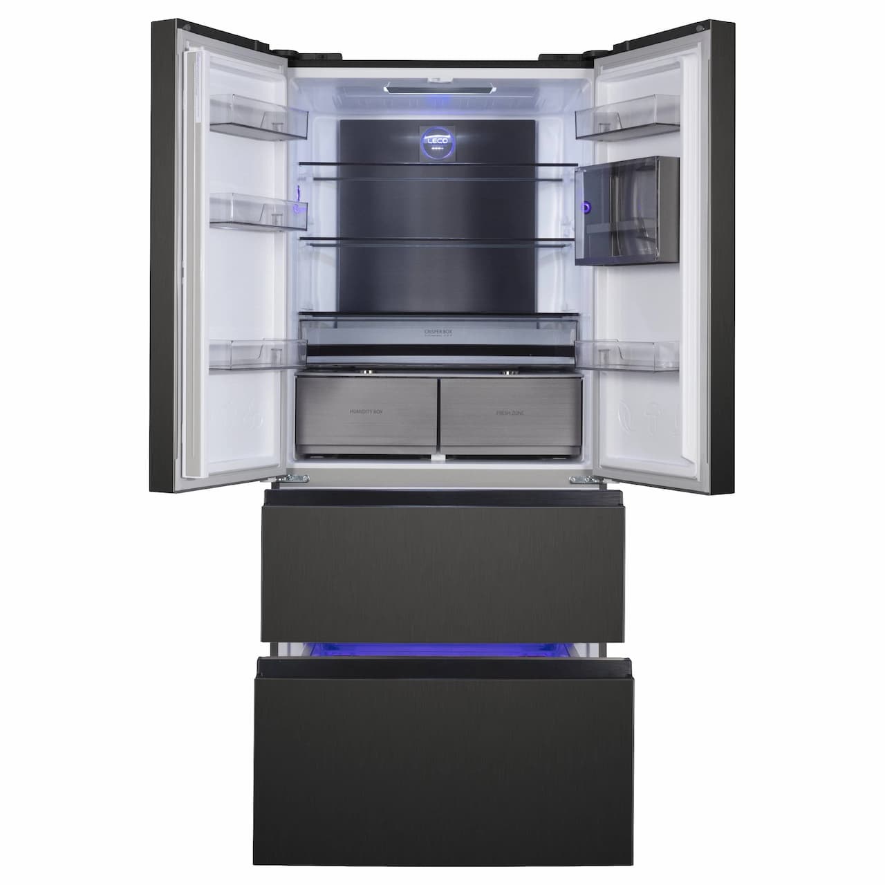 Холодильник Side-by-side KORTING Черная сталь KNFF 82535 XN