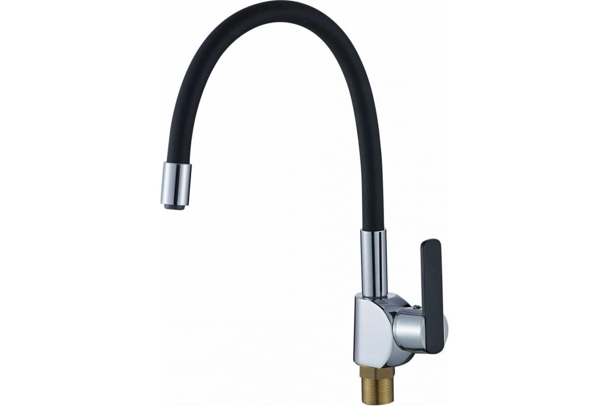 Смеситель КИТАЙ Хром + черный Potato P58238-6