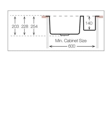 Мойка TOPZERO Нержавеющая сталь TNL340.70.30 12K R