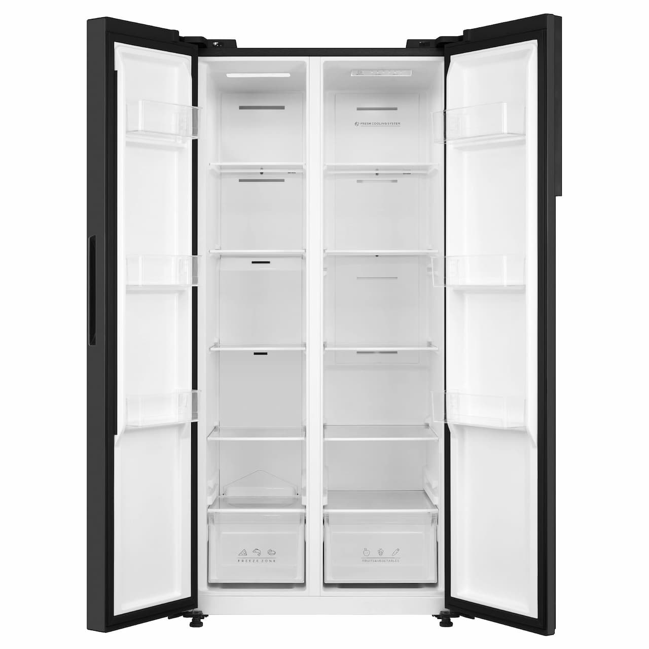 Холодильник Side-by-side KORTING Черный KNFS 83414 N