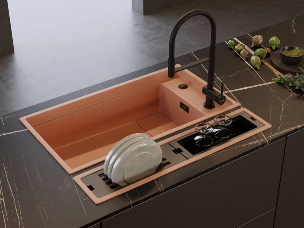 Смеситель с фильтром OMOIKIRI Вороненая сталь Kanto-2 Plus-SB