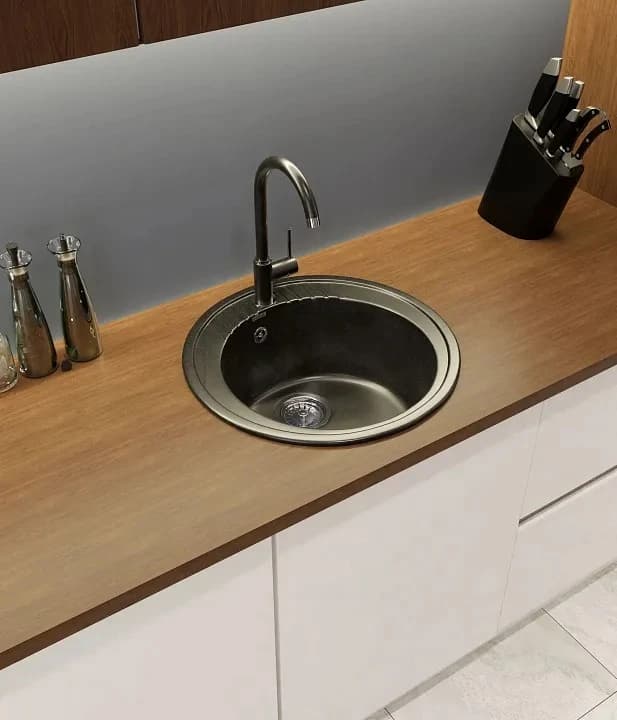 Мойка GRANFEST Черный Rondo R-520