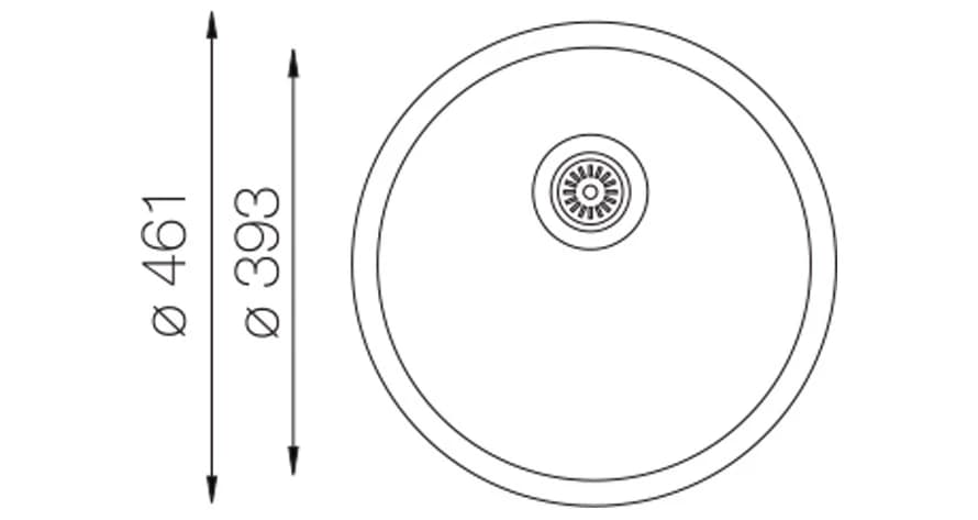 Мойка TOPZERO Smoky blue Kelly 460-47