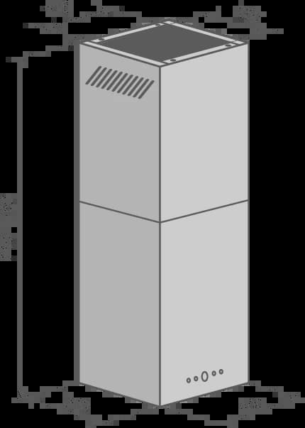 Вытяжка кухонная KONIGIN Белый Geometry White Glass