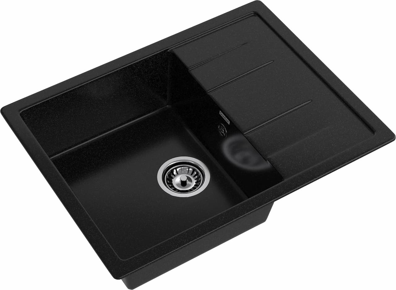 Мойка GRANFEST Черный Quadro Q-650 L