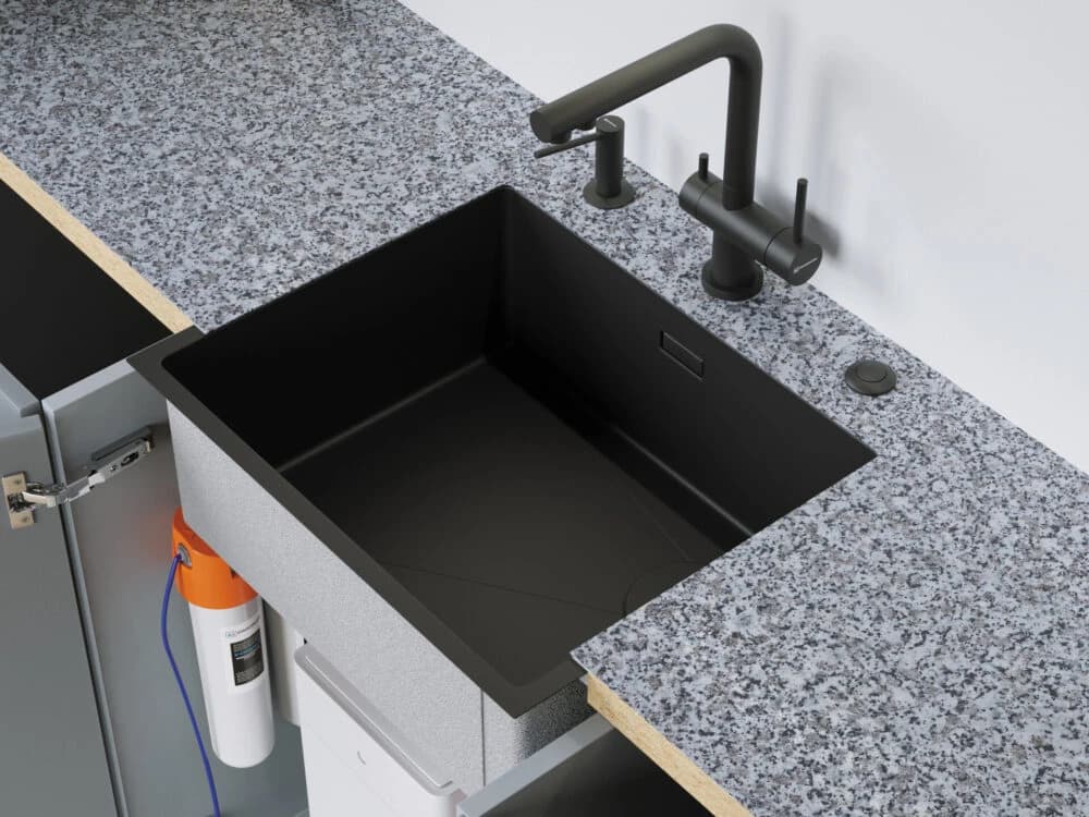 Смеситель OMOIKIRI Графитовый Nagano-GB