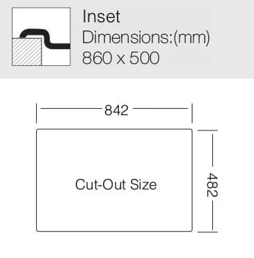 Мойка TOPZERO Нержавеющая сталь HYP860.500.GT8K