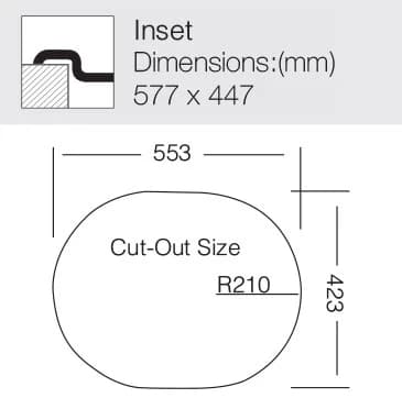 Мойка TOPZERO Нержавеющая сталь FAP577.447.GT8K