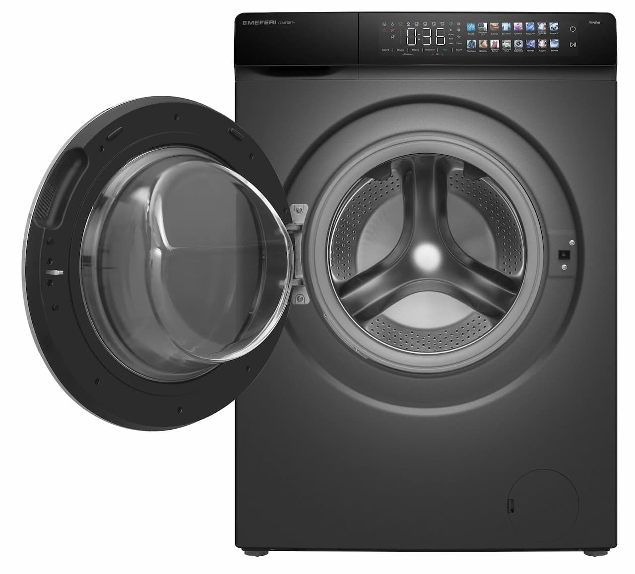 Стиральная машина MEFERI Серый MFWD1281416GR COMFORT PLUS