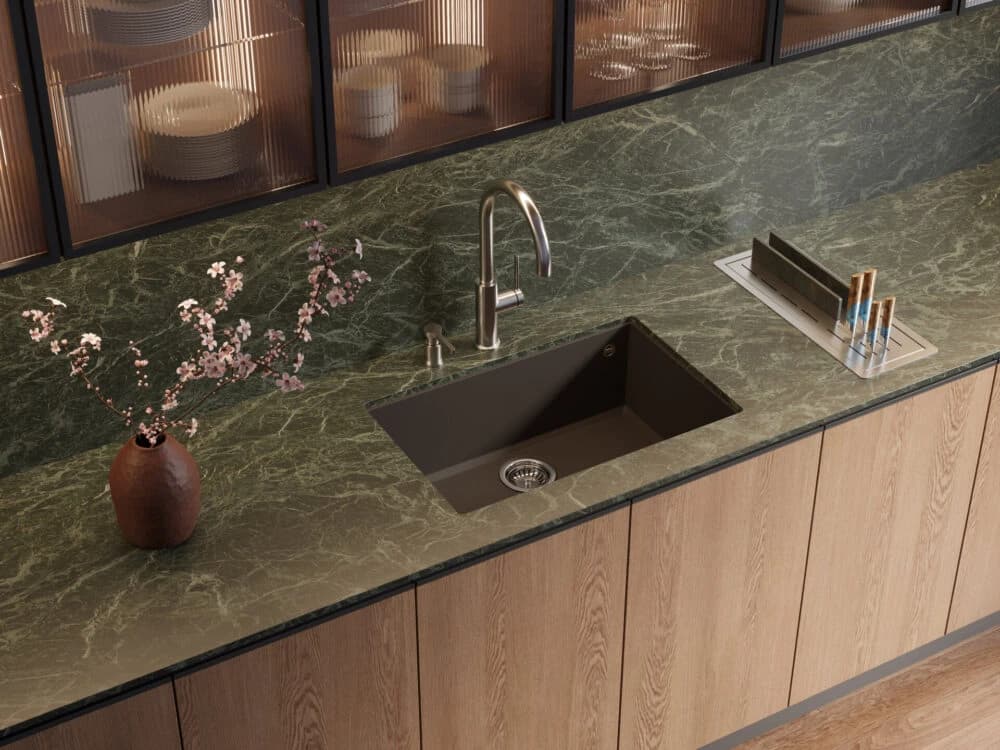 Смеситель с фильтром OMOIKIRI Светлое золото Okawa 2 Plus-LG