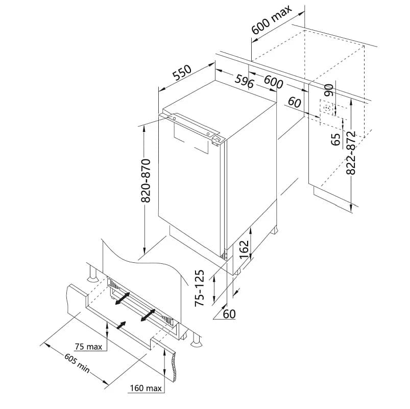 Холодильная камера KORTING Белый KSI 8186