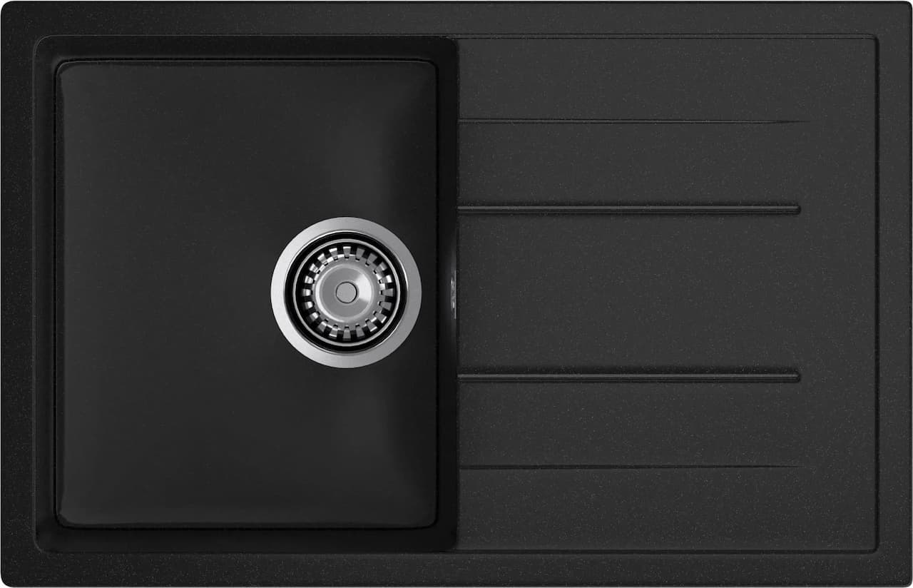 Мойка GRANFEST Черный Quadro Q-780 L