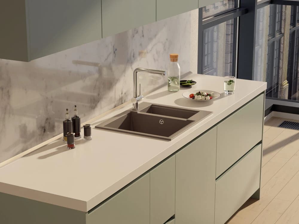 Смеситель OMOIKIRI Светлое золото Akashi-S-LG