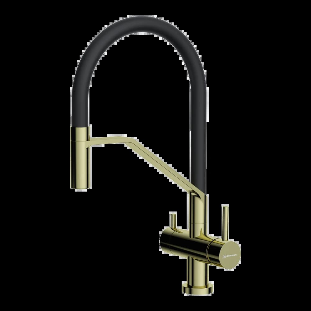 Смеситель с фильтром OMOIKIRI Светлое золото Akeno LG