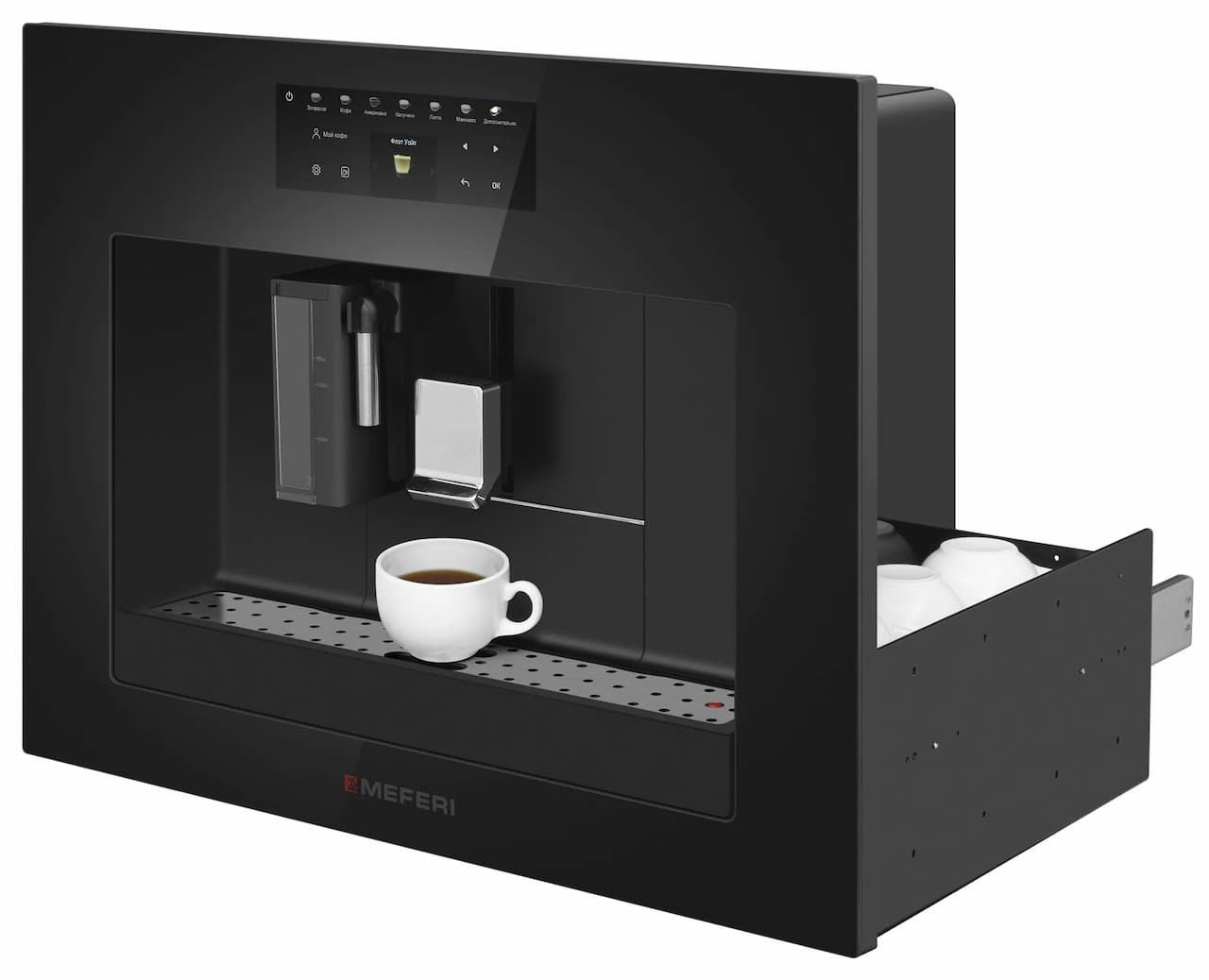 Кофемашина встраиваемая MEFERI Черный MCM6010BK COMFORT PLUS