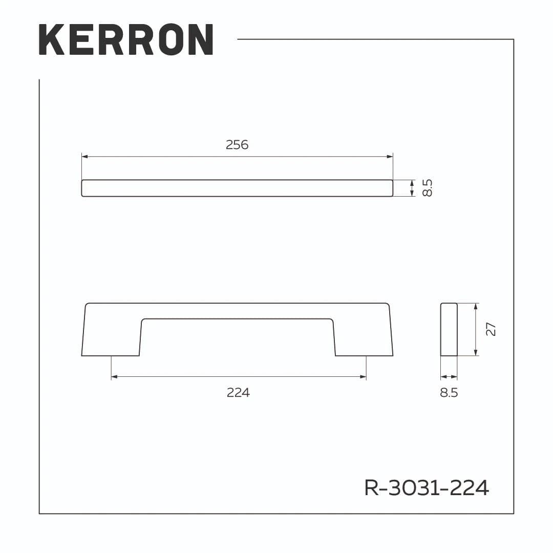 Ручка скоба KERRON Белый матовый R-3031-224 WT