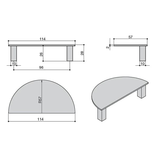 Ручка скоба MAKMART Черный матовый RS.R.MR.96.9005