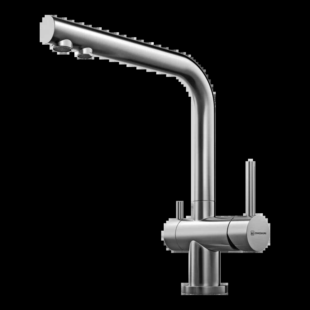 Смеситель OMOIKIRI Нержавеющая сталь Nagano-BN