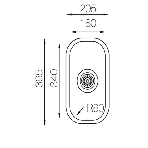 Мойка TOPZERO Нержавеющая сталь D180.G8K