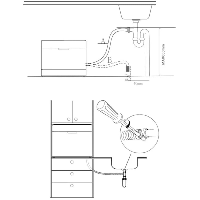 Посудомоечная машина KORTING Серебристый KDF 2050 S