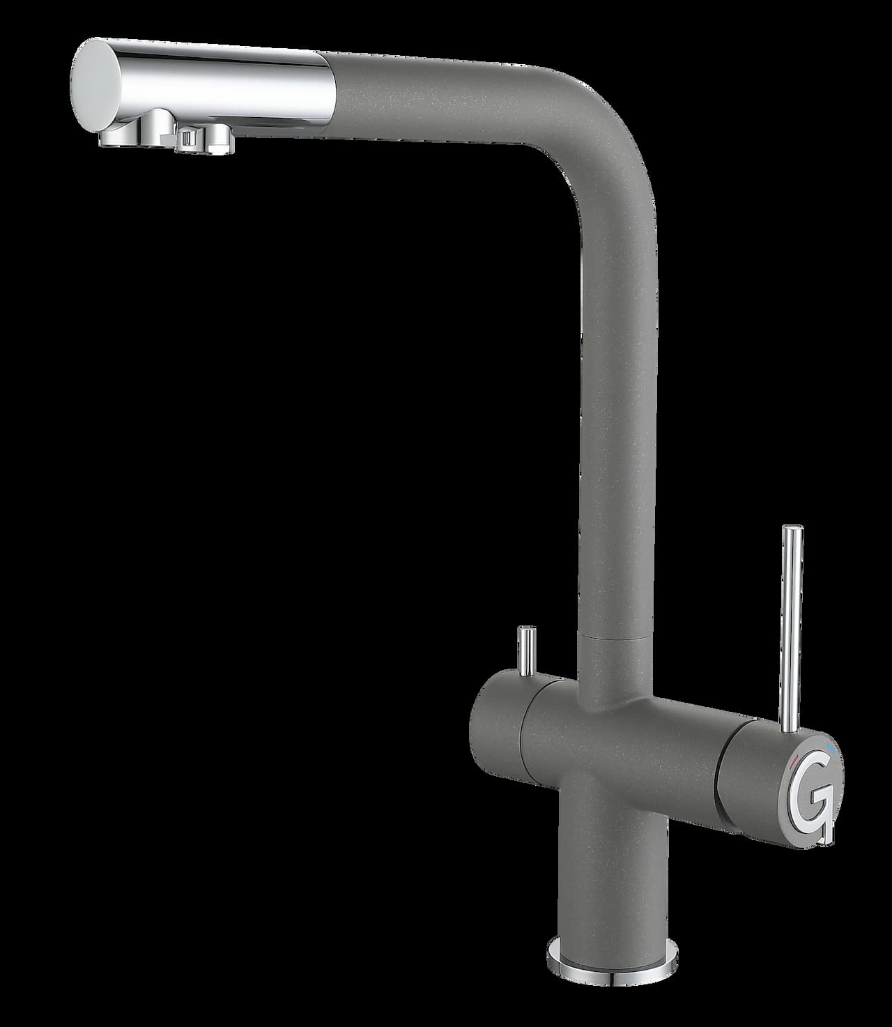 Смеситель с фильтром RIVELATO Серый LUGANO