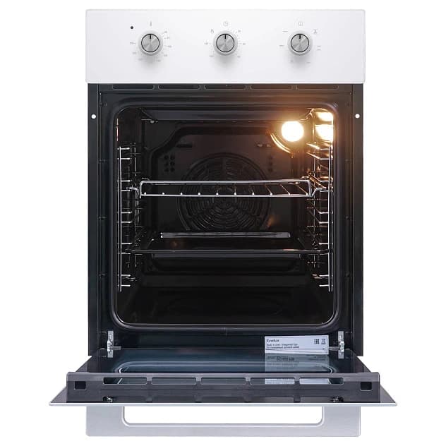 Духовой шкаф EVELUX Белое стекло EO 420 PW