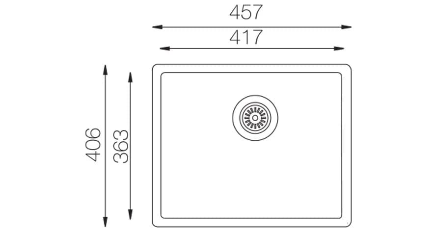 Мойка TOPZERO Smoky blue Gisele 457.406-47