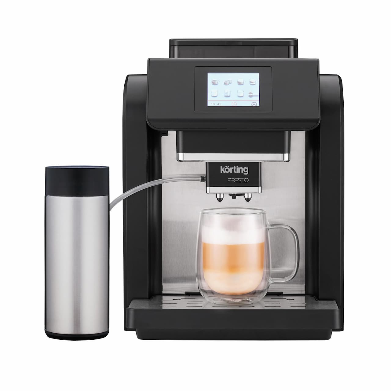 Автоматическая кофемашина с молочной системой KORTING Черный KACM 2009 Presto