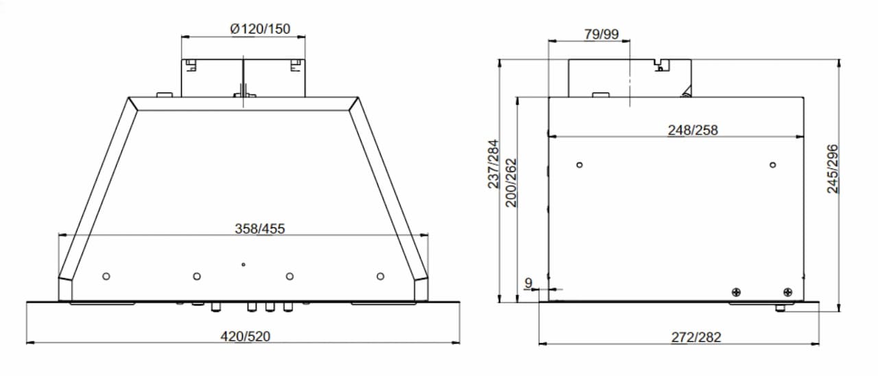 Вытяжка кухонная ELIKOR Белый Врезной блок BOX (УЦЕНКА)