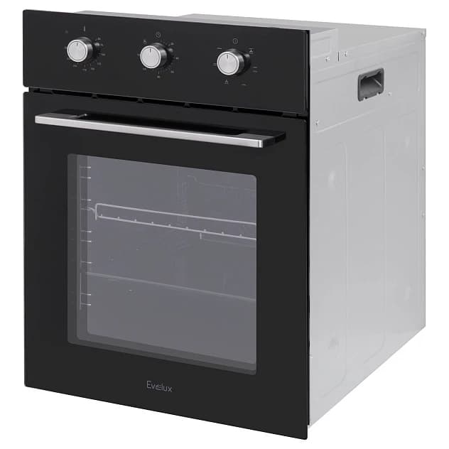Духовой шкаф EVELUX Черное стекло EO 420 PВ