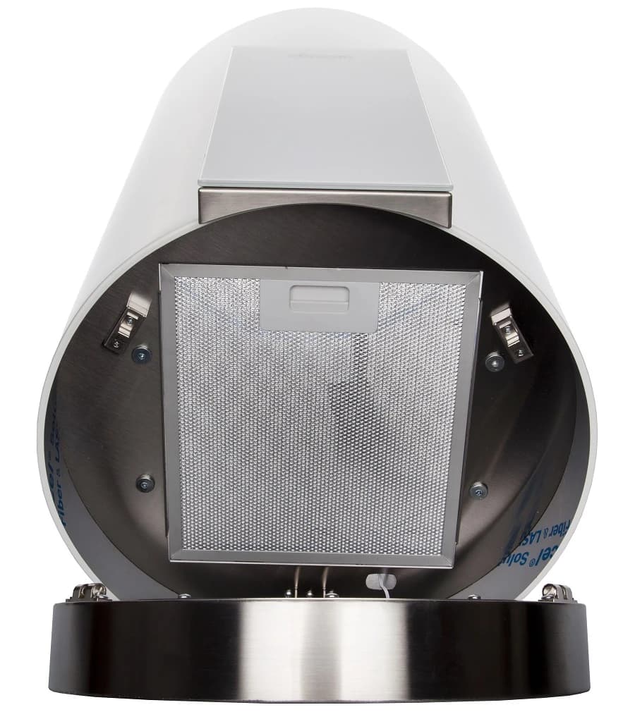 Вытяжка островная KONIGIN Белое стекло Equilibrium White Glass